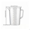 Misurino Trasparente Corpo Chiaro per Laboratorio 2000ML Doppio Senza Coperchio