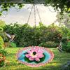 Outdoor Garden Bird Bath Fountain Feeder Hanging Style ABS Water Circulations System Squirrels Friendly Design