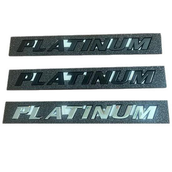 PLATINUM Logo: Ideal for Top-spec Sienna Platinum Version with Rear Badge and Trunk Logo In English.