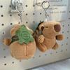 Cute Cartoon Capybara Pendant Plush Toy Doll Bag Hanging Ornaments Cute Kapila Keychain Doll Desktop Doll Ornaments Car Pendant