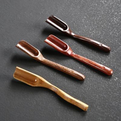 1Pcs Tea Accessories Wooden Bamboo TeaSpoon Tea Shovel Natural Tea Scoop Delicate Spoon Portable Bamboo Teaspoon