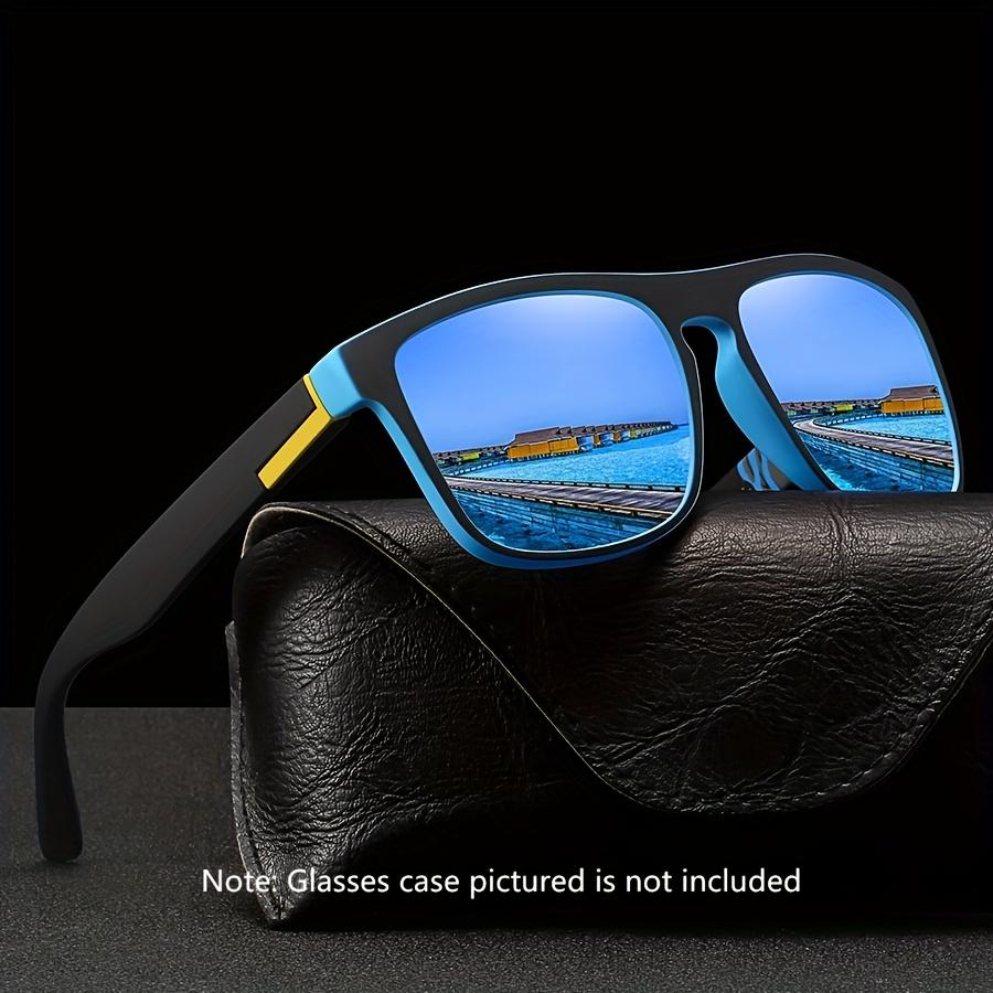 Vintage Square Frame Fashion Glasses for Men & Women Lightweight Durable Plastic Eyewear for Driving, Classic Retro Style with Full-Rim Frame
