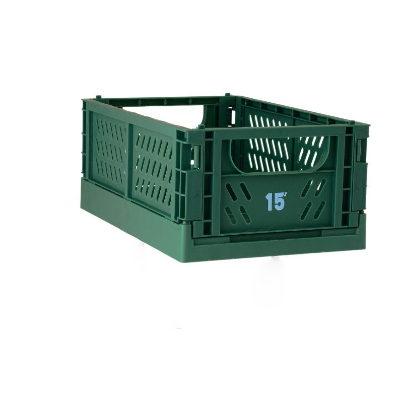 Folding Storage Basket Plastic Folding Storage Box Stationery Cosmetics Stackable Makeup Jewellery Toys Boxes for Storage Box