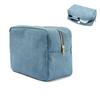 4 Sizes Travel Storage Bag with Zipper Jean Toiletry Case Beauty Box Ladies Makeup Bag  for Women