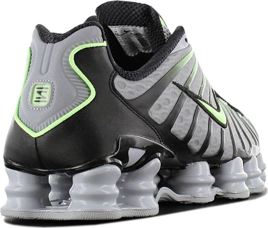 Кроссовки Nike Shox TL wolf grey/black/lime blast