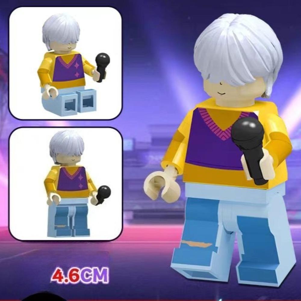 8 Stück Kpop Dämonenjäger Zusammenbau Bausteine, Rumi Mira Zoey Sussy Figuren Statuen, Sammlung für Mädchenfans Weihnachtsgeschenk