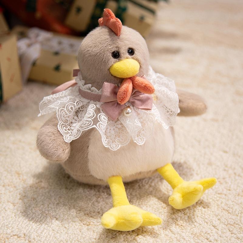 Cute Cute Long-eared Rabbit Doll Plush Toy Little White Rabbit Doll Children's Soothing Rag Doll Birthday Gift