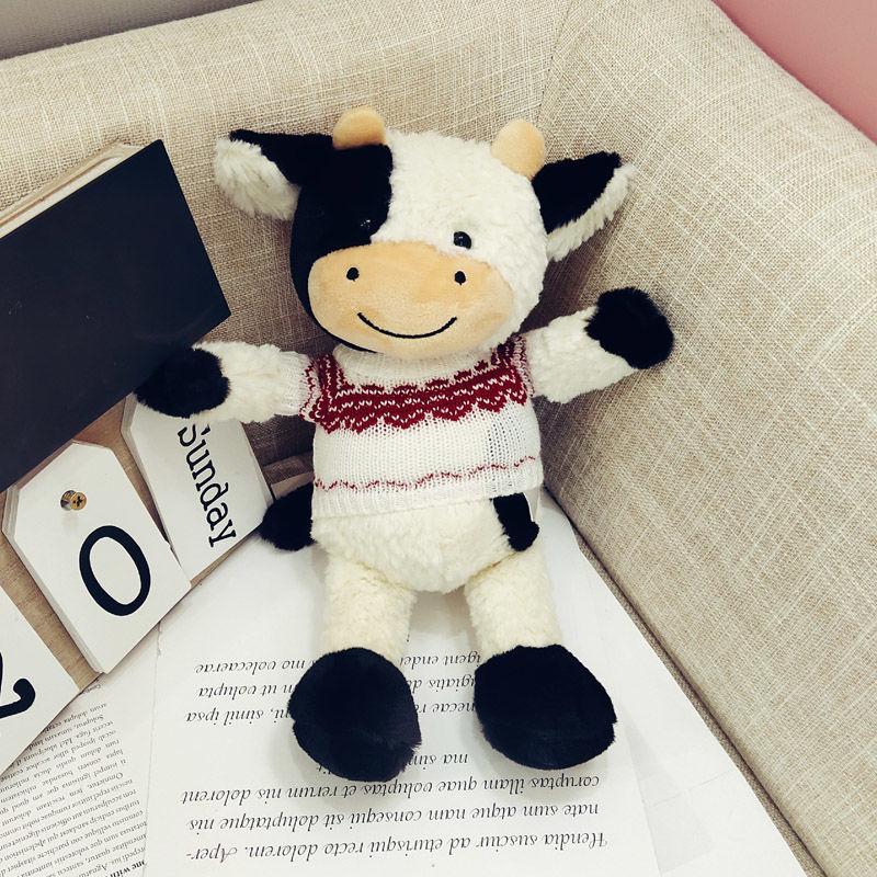 30CM New Cute Animal Cartoon Cows Stuffed Plush Toy Kawaii Cattle Comfortable Soft Toy Children Birthday Present Plush/Nano Doll