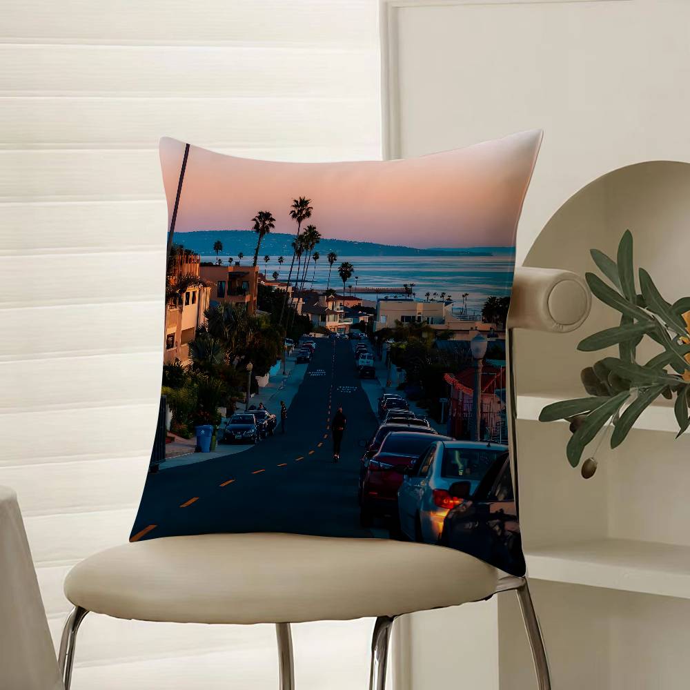 Fashion Wandering Manchester City Pillow Case Comfort Sofa Bed Silky elegant Invisible zipper Decorative cushion cover