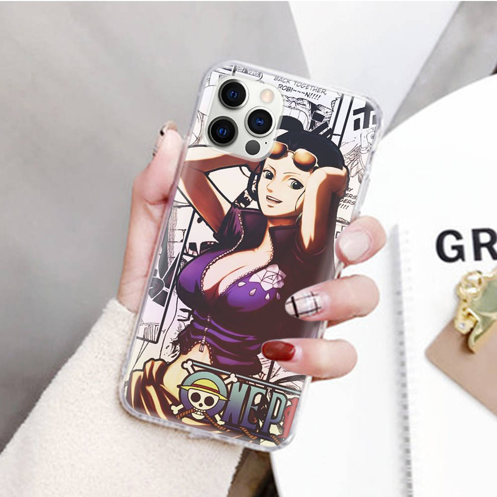 

JW77 цельный прозрачный чехол Nami Robin для Samsung A04 A14 A23 M33 M53 Realme 10 9 C35 C55 VIVO Y02 X80 Infinix Hot 30 Note 11 Tecno Spark 8P Pro Infinix Note 30 5G ирис