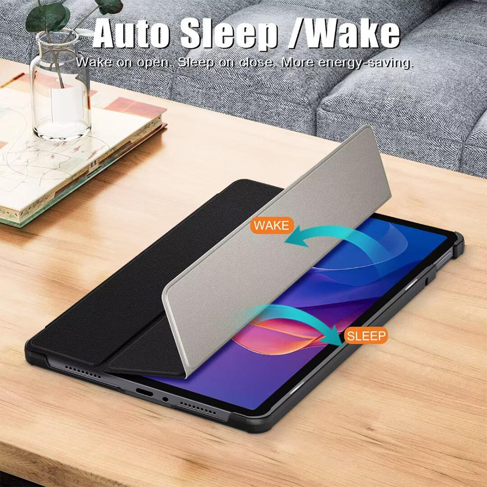 Tablet Case for Redmi Pad 2 2026, with Smart Sleep/wake, Foldable Stand, Black