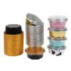 50Pcs Round Baking Cups Aluminum Foil Wih Lids Reusable Cupcake Cups Desserts Flans Cake Pudding Jello Cups Kitchen Tools