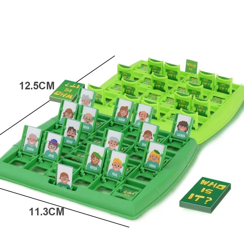 Угадай кто я Пазл Игра для двух человек Интерактивная Портативная Игра-головоломка с подносом Подходит для детей
