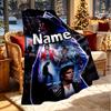 Personalisierte Michael Jackson Druckdecke mit individuellem Namen, Heimdekoration, Schlafzimmer, Sofa, Camping, Couch, Geschenke für Geburtstag WeihnachtenEnthusiasten