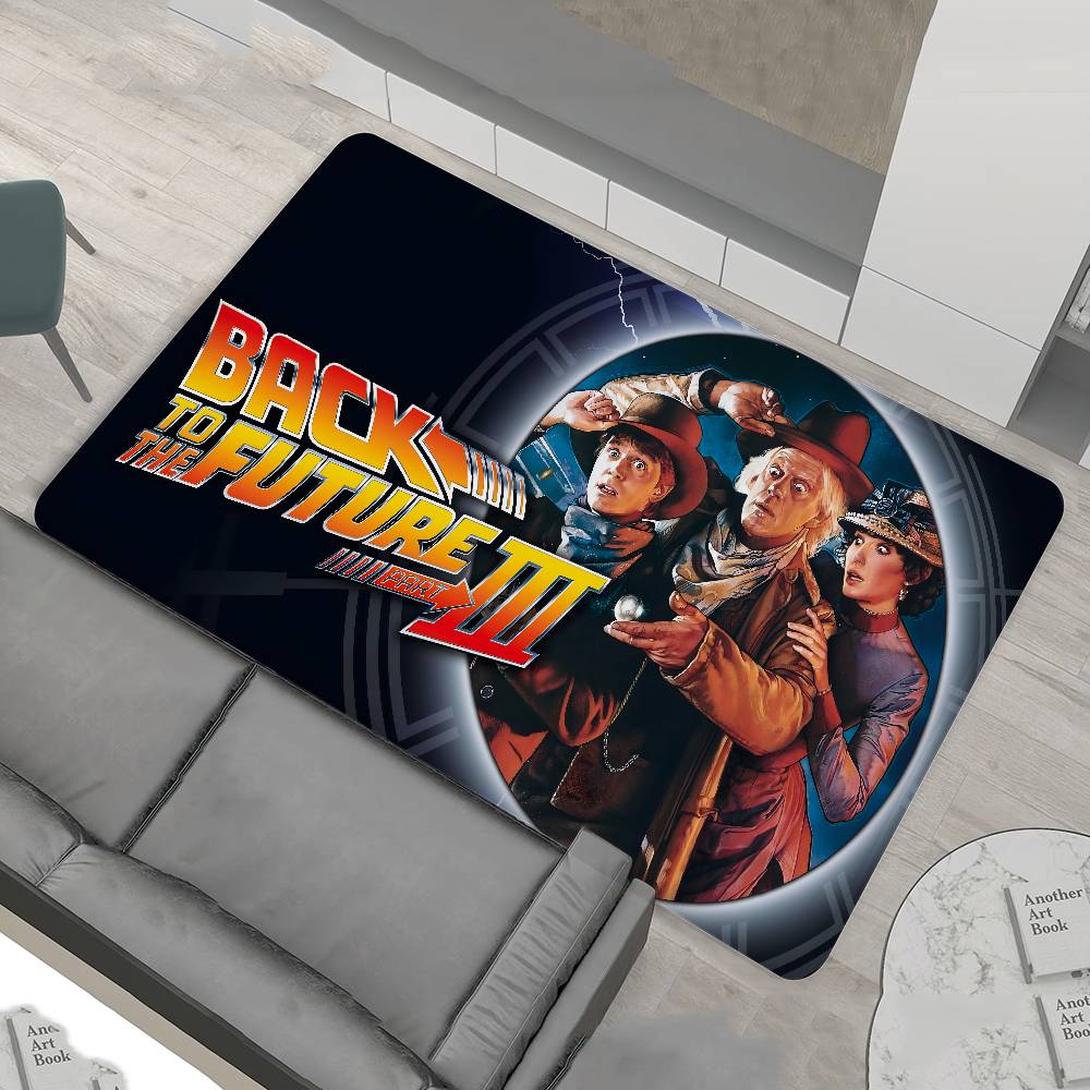 Movie B-Back To The Future Game Floor Mat Rectangle Anti-slip Home Soft Badmat Front Door Indoor Outdoor Mat Hotel Decor Mat