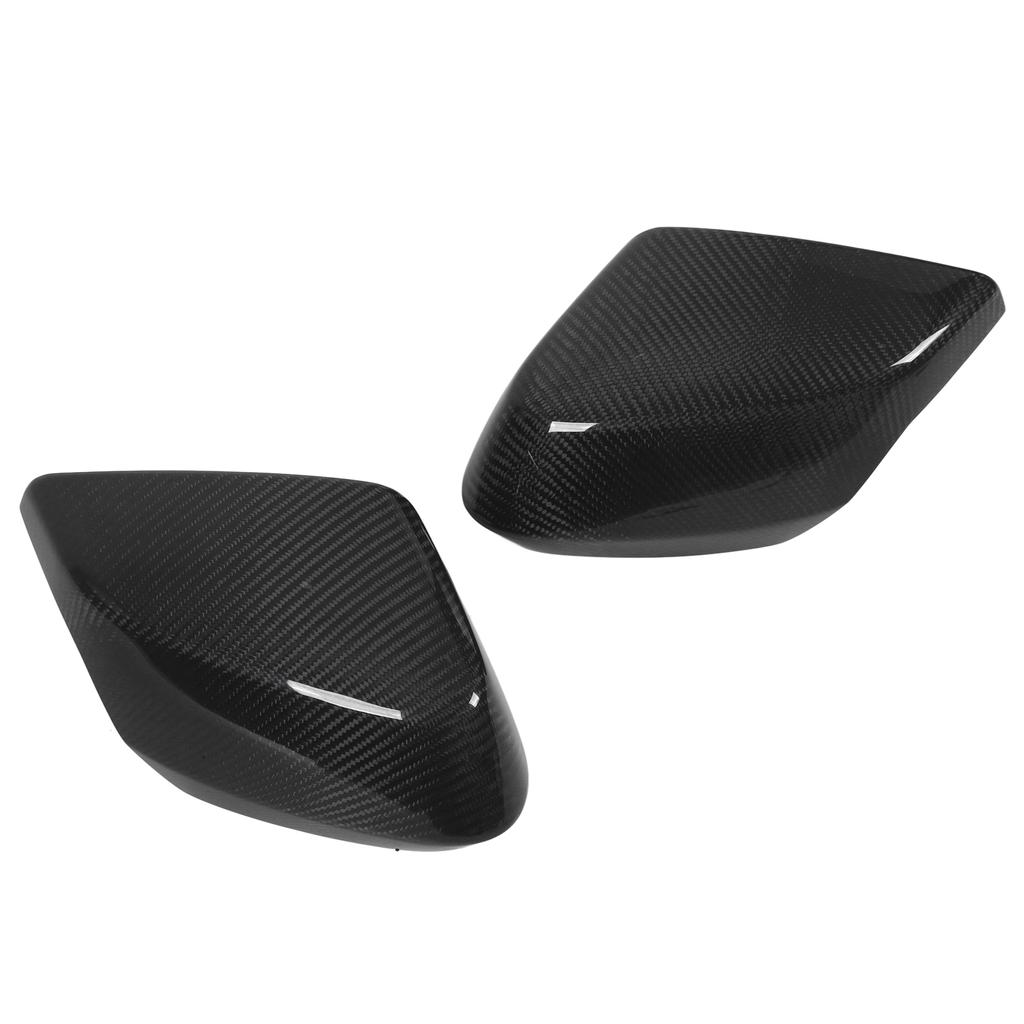 Paar Carbonfaser Seitenspiegelkappe Rückspiegel Dekorleiste Ersatz für Corvette C8 Z51 2020 Up
