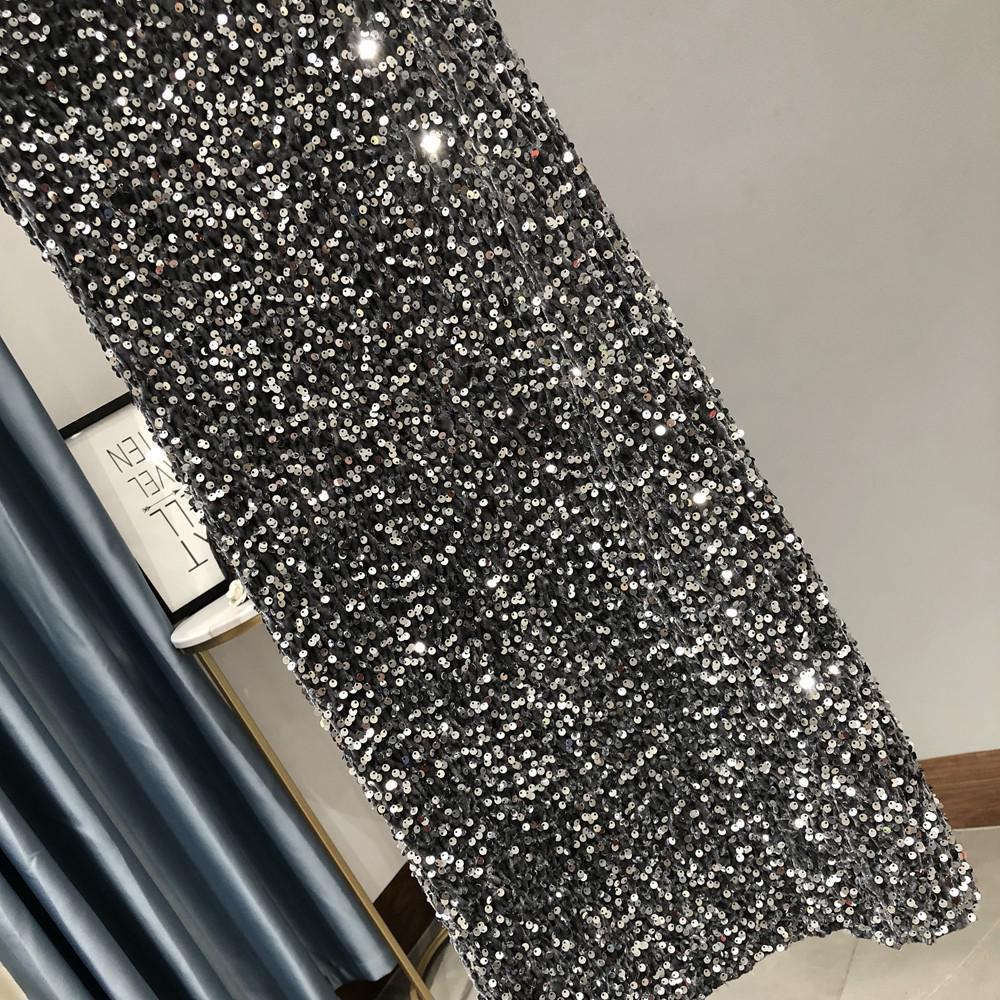 2023 Elegant Metallic Shine Spaghetti Strap Women's Party Dress