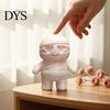 Halloween Mummy Ornament Cute Figurine with Heart Eyes, 3D Printed Tabletop Freestanding Model Ornament, DIY Paintable Cartoon Statue for Holiday