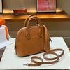 2024 Genuine Leather Mini Goatskin Crossbody Bowling Bag for Women