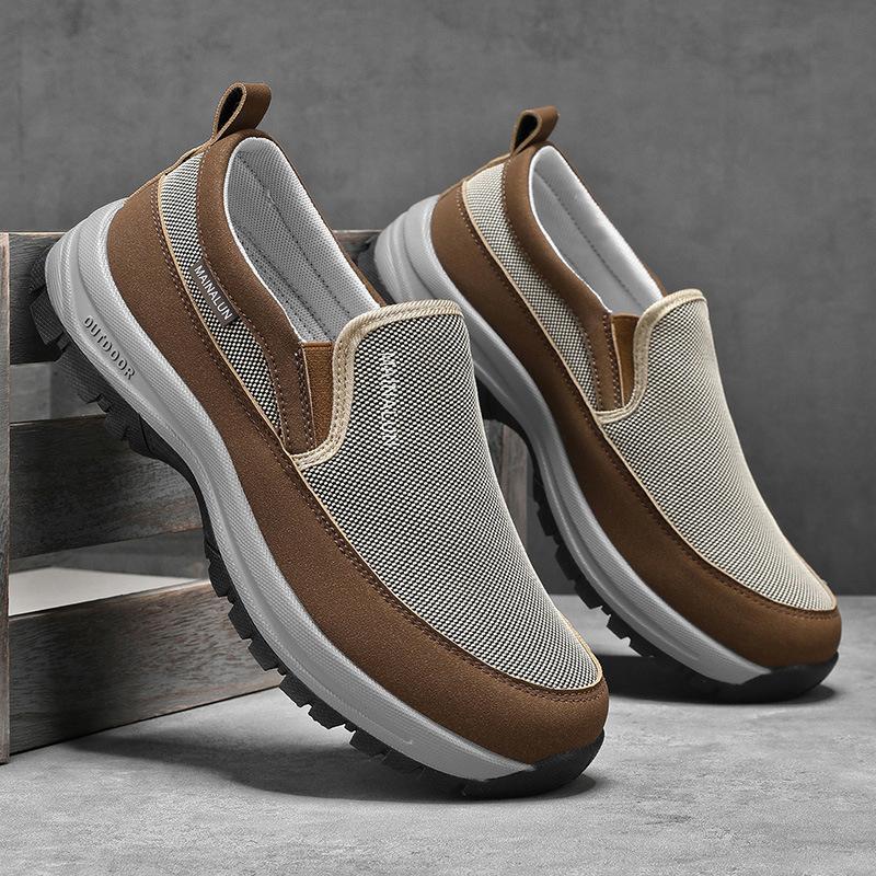 Men's Casual Retro Classic Loafers Outdoor Sports Lightweight Tennis Shoes Comfortable Sneakers Wear-resistant Non-slip Slip-on