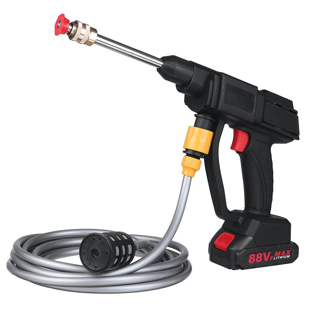 88V 1000W Electric Car Washer Gun High Pressure Cleaner Foam Nozzle For Auto Cleaning Care Cordless Protable Car Wash