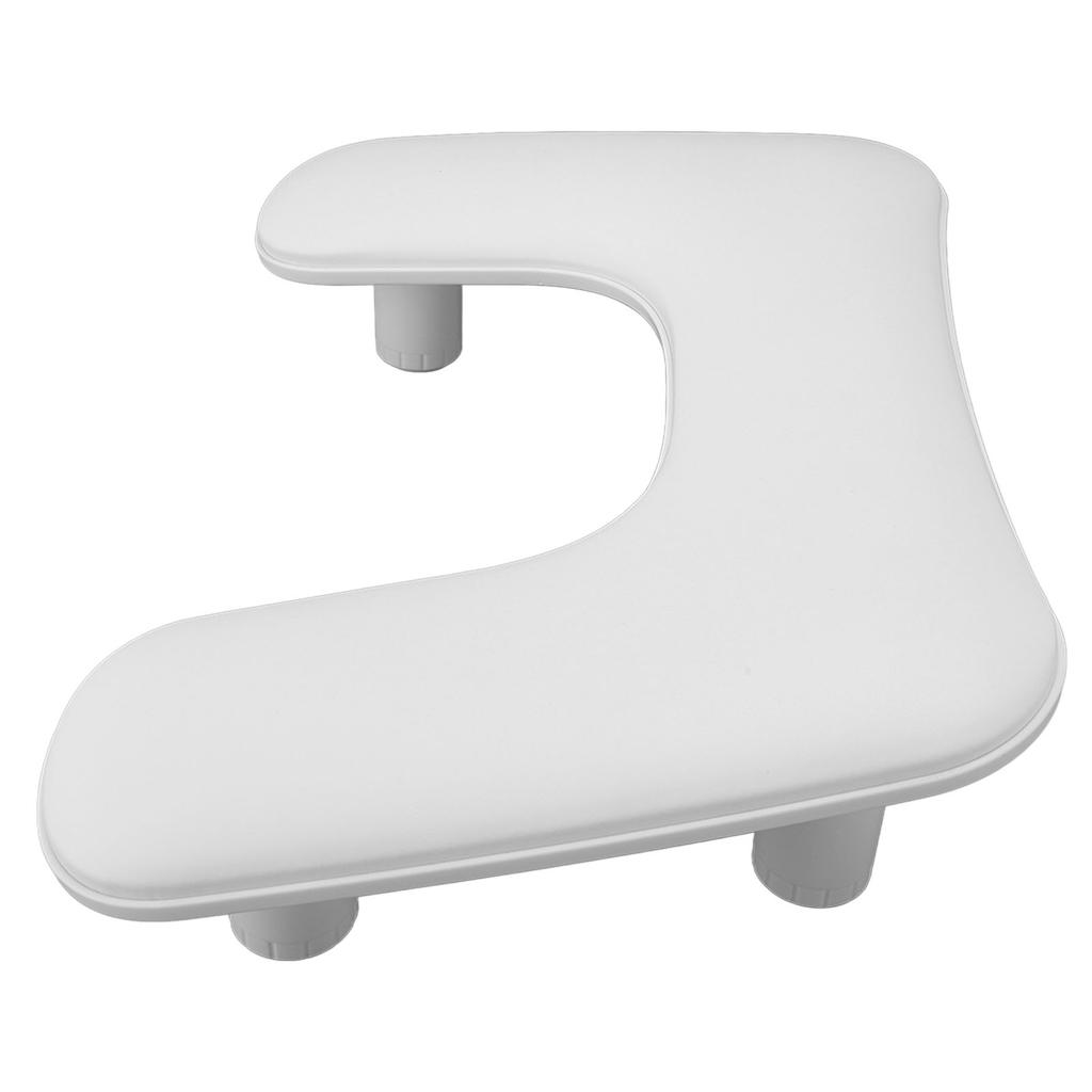 Two Hands Nail Arm Rest Adjustable Height Nail Hand Cushion Portable U Shape Design PU Leather Hand 