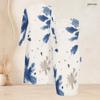 Women Plus Size Abstract Leaf Printed Long Sleeve Open Front Cardigan Sleeveless Bodycon Dress Two Piece Set