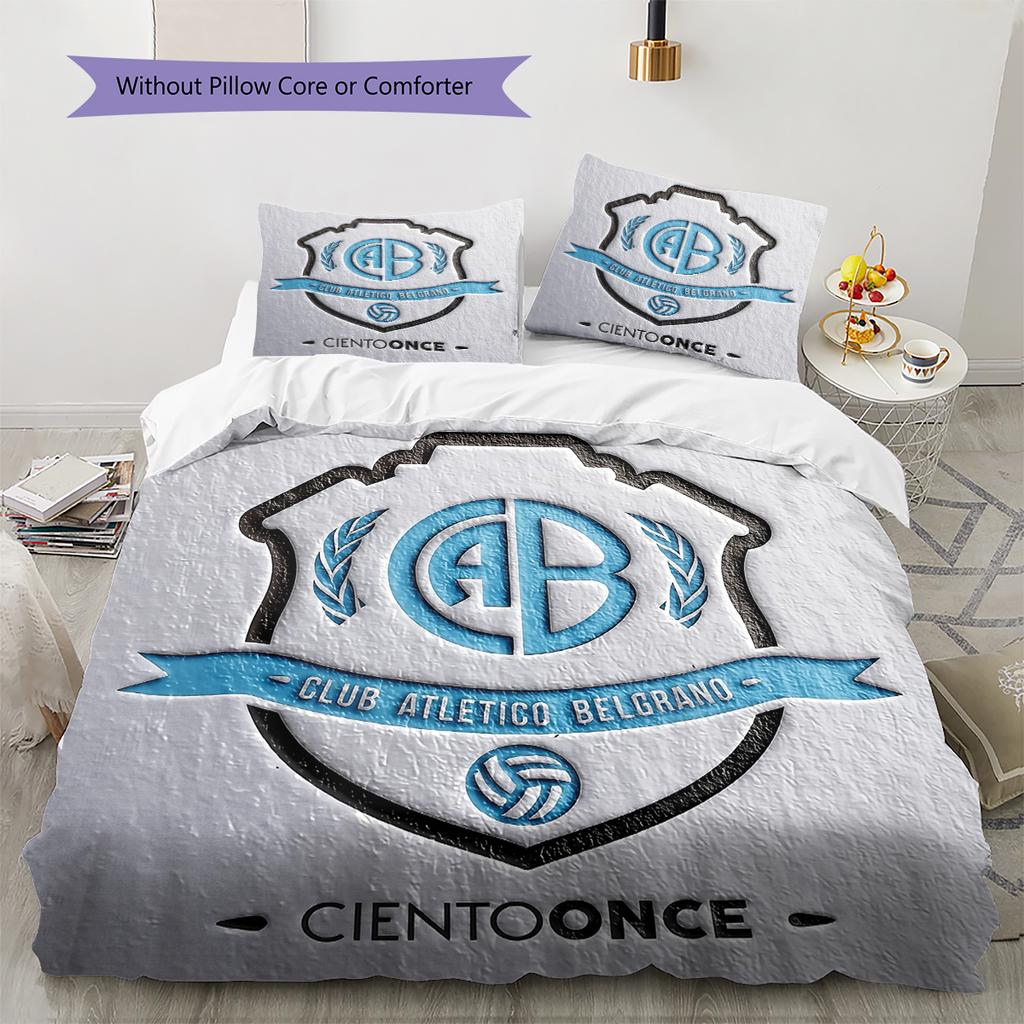 Belgrano Athletic Club Pattern Bedding Home Decoration Birthday Gift (1 * duvet cover + 2 * pillowcase, without core)