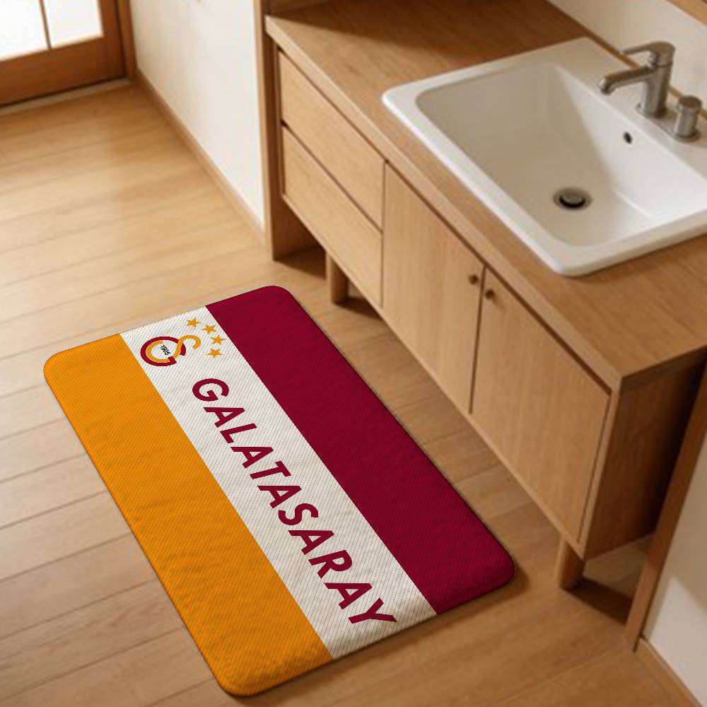 Zerbino Squadra di Calcio Galatasaray Stile Nordico Zerbino per Casa Tappetini per Bagno-WC Tappetini per Camera da Letto Comodino