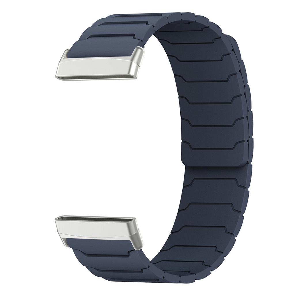 Magnetic loop strap for Fitbit watch versa 4/3 two color silicone band for versa 2/1 sport Bracelet replacement Wristband
