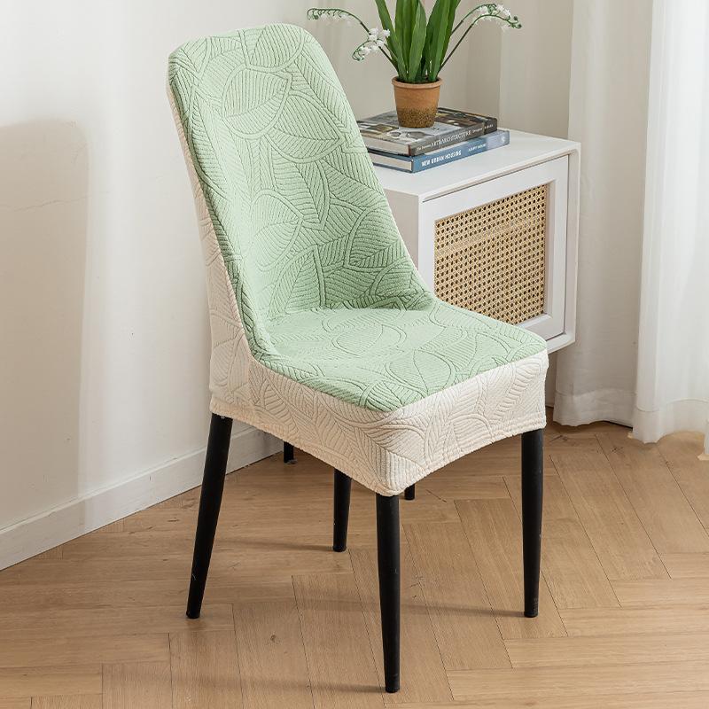 

Чехол для стула из жаккарда с цветными блоками, эластичная бытовая утолщенная спинка табурета, универсальное сиденье с защитой от когтей кошек, обеденный стул 40cm