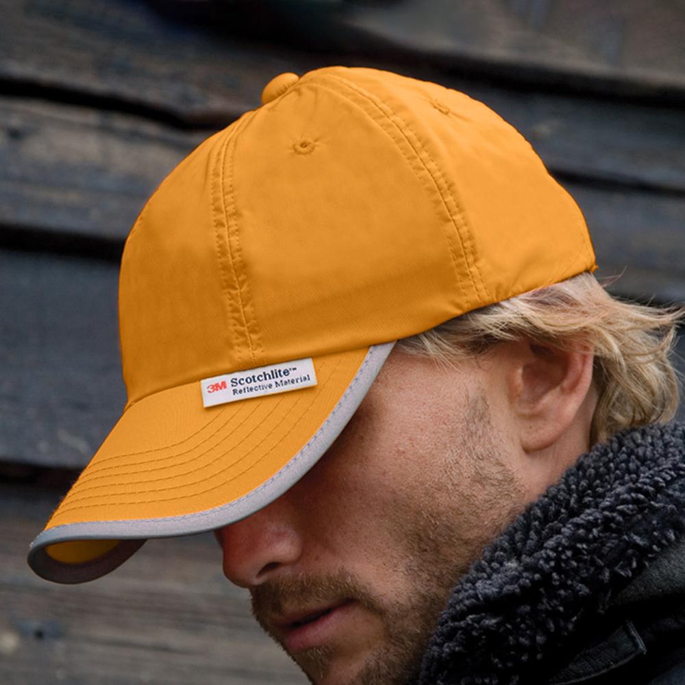 Result Unisex High-Vis Baseball Cap (3M) (Pack of 2)