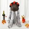 Halloween Costume Halloween Veil Headband Gothic Witch Hair Hoop  Hair Accessories