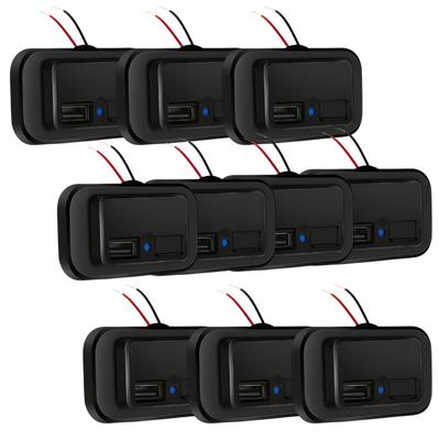 Bubulu USB BusTruck Add-On, 12V24V USB Port SocketOutlet, 10-Pack (Pack of 10)