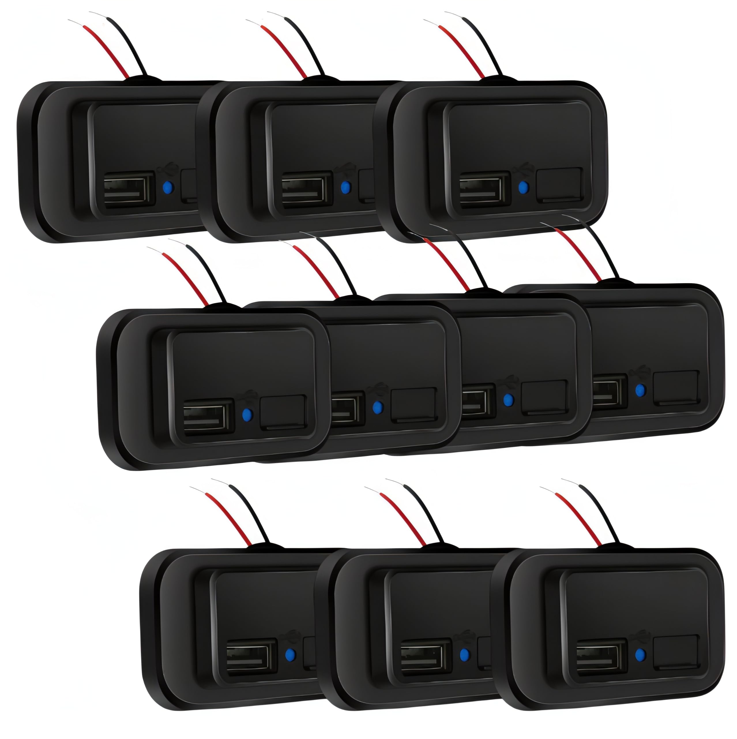 

bubulu USB BusTruck Add-On, 12V24V USB Порт Розетка, 10 штук (Пакет из 10)