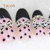 10Pcs 3D Shape Glitters Rhinestone Alloy Bowknot DIY Decal Nail Art Tips Stickers