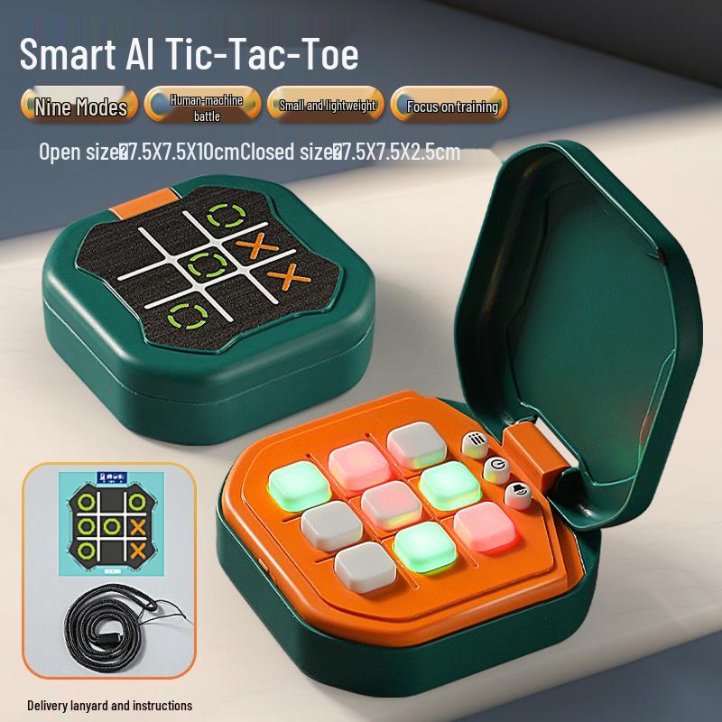 KI Tic-Tac-Toe-Brett: Interaktives grenzüberschreitendes Puzzlespiel für Kinder