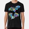 Psychedelic Bat Pattern by Robert Phelps S To 5XL Made In the AU/USA T-Shirt
