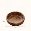 Wooden Salad Bowl Set Acacia Fruit Dish Ice Cream Dry Food Mixing Bowl Kitchenware