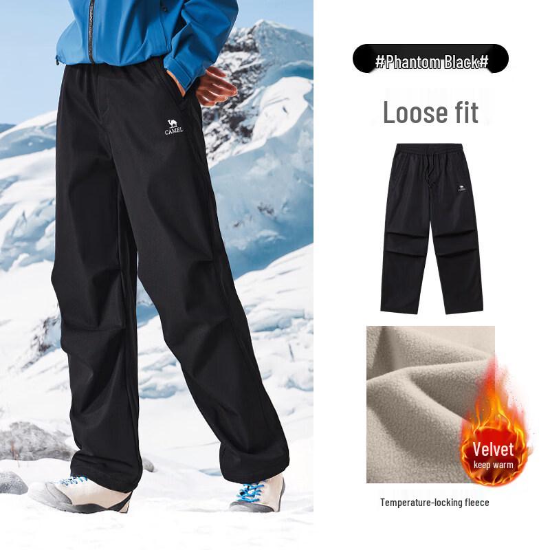 CAMEL Men s Woven Fleece-Lined Pants