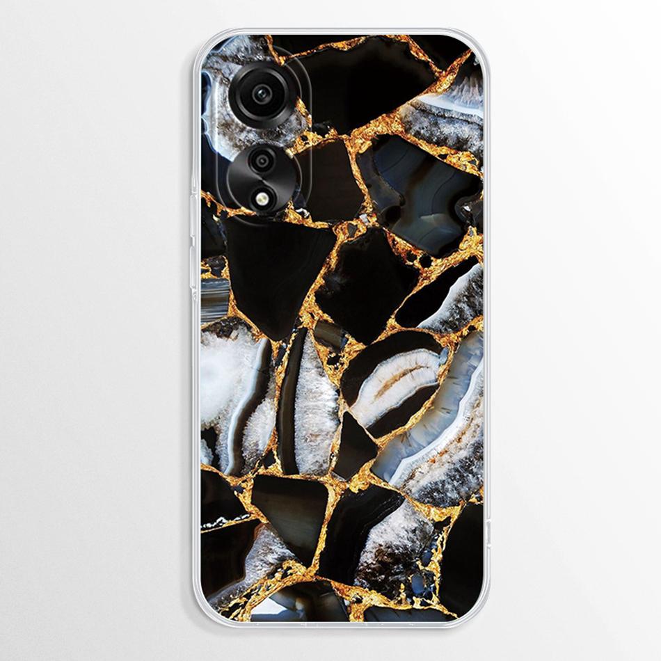Pentru Oppo A38 A18 A78 A58 4G Carcasă Fundas Marmură Transparentă TPU Rezistentă la Șocuri Coque Pentru OppoA78 OppoA58 OppoA38 OppoA18 4G Moale Capa Carcase