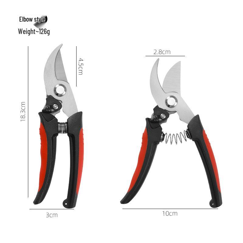 Stainless Steel Pruning Shears for Thick Branches and Fruit Picking