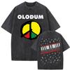 King of Pop Michael Jackson Bad World Tour T Shirts  Women Casual Loose Oversized T-shirts Hip Hop 90s Vintage Washed T-shirt