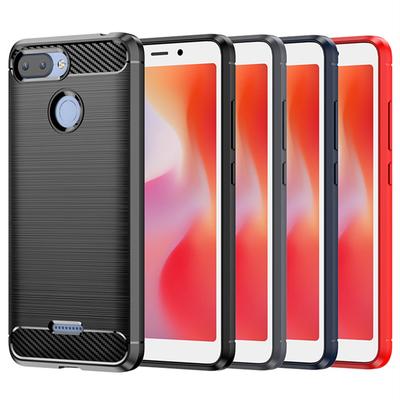 For Xaomi Redmi 6 6a 7 7a Case Carbon Fiber Cover For Xiaomi Redmi 6 7 Pro Shockproof Phone Cases Durable Flex Bumper House