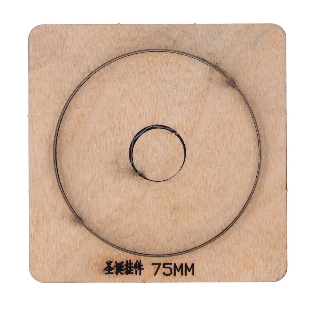 Matriță de Tăiat Piele 75mm Diametru Formă Rotundă Matrițe de Pansonare Manuală Oțel Aliaj DIY Unelte pentru Artizanat