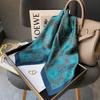 Hangzhou silk 111 mulberry silk scarf Nordic simple striped silk scarf women's 71cm square scarf scarf shawl