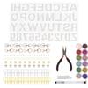 DIY Epoxy Resin Crystal Letter Silicone Set for Key Pendant Crafting