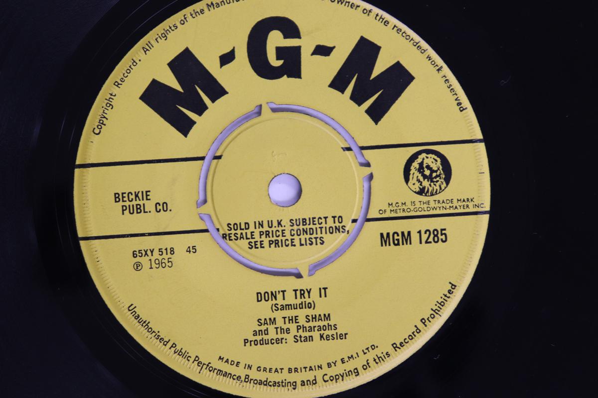 

7inch Record SAM THE SHAM, PHARAOHS - Ring Dang Doo / Don t Try It MGM1285 MGM RECORDS 1965 UK Rock Used