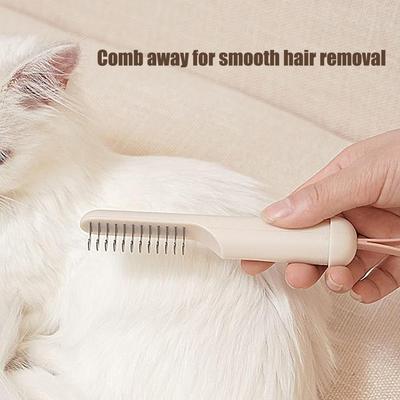 Dematting Comb For Cats Dog Hair Brush With Lint Remover Portable Cat Dematting Comb For Small Large For Kittens Puppies Animals