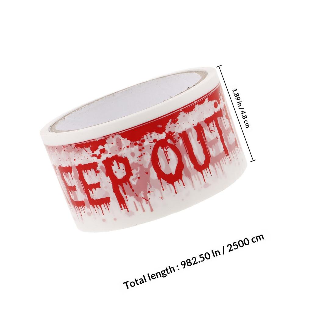 1 Roll Halloween Caution Tape Warning Strip DIY Decoration for Indoor Outdoor Party Spooky Warning Barrier Tape Keep Not